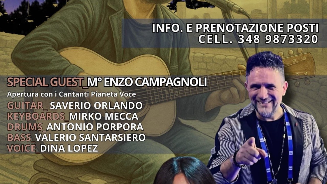TRIBUTO A PINO DANIELE ALLA VILLA ROMANA DI MALVACCARO