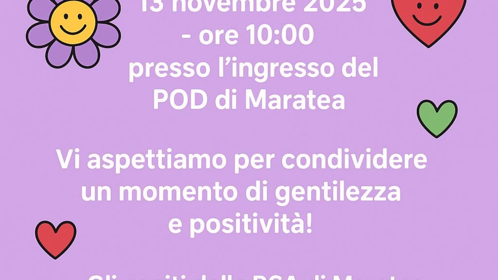 AL PRESIDIO OSPEDALIERO DI MARATEA SI CELEBRA LA GIORNATA DELLA GENTILEZZA 