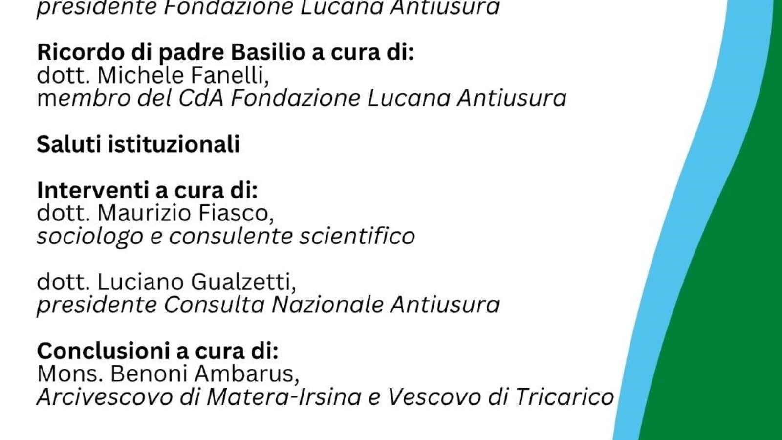 INA VITA DI INTERESSI: CONVEGNO DELLA FONDAZIONE ANTIUSURA
