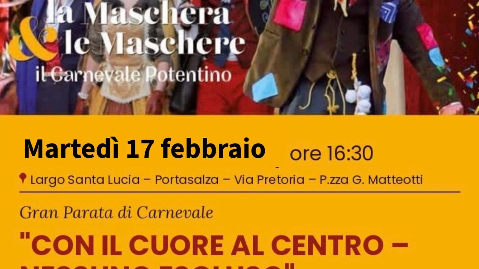 POTENZA, LA GRAN PARATA DI CARNEVALE PER LE VIE DEL CENTRO STORICO