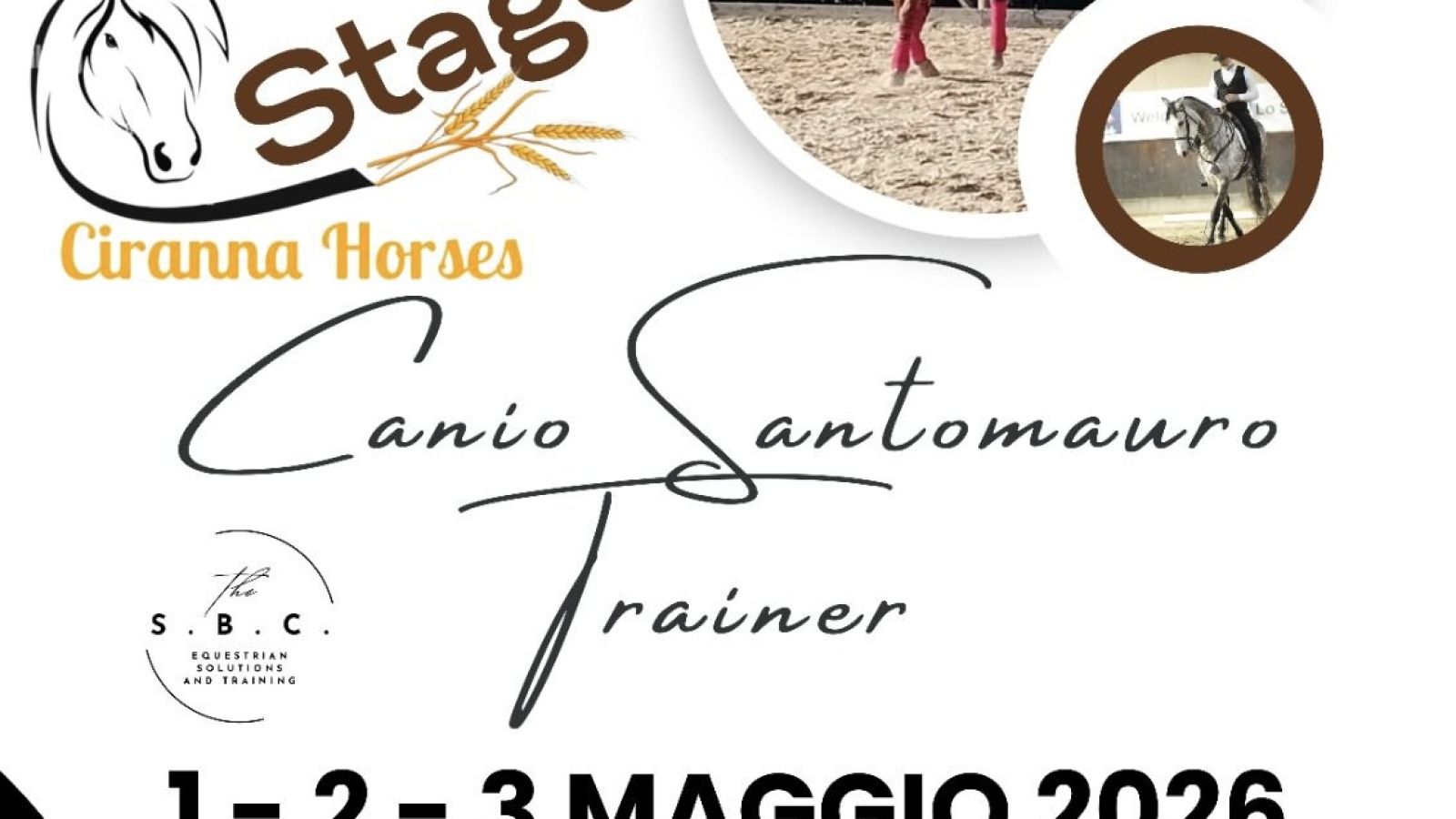 AL CIRCOLO IPPICO CIRANNA HORSES LO STAGE DEL TRAINER CANIO SANTOMAURO