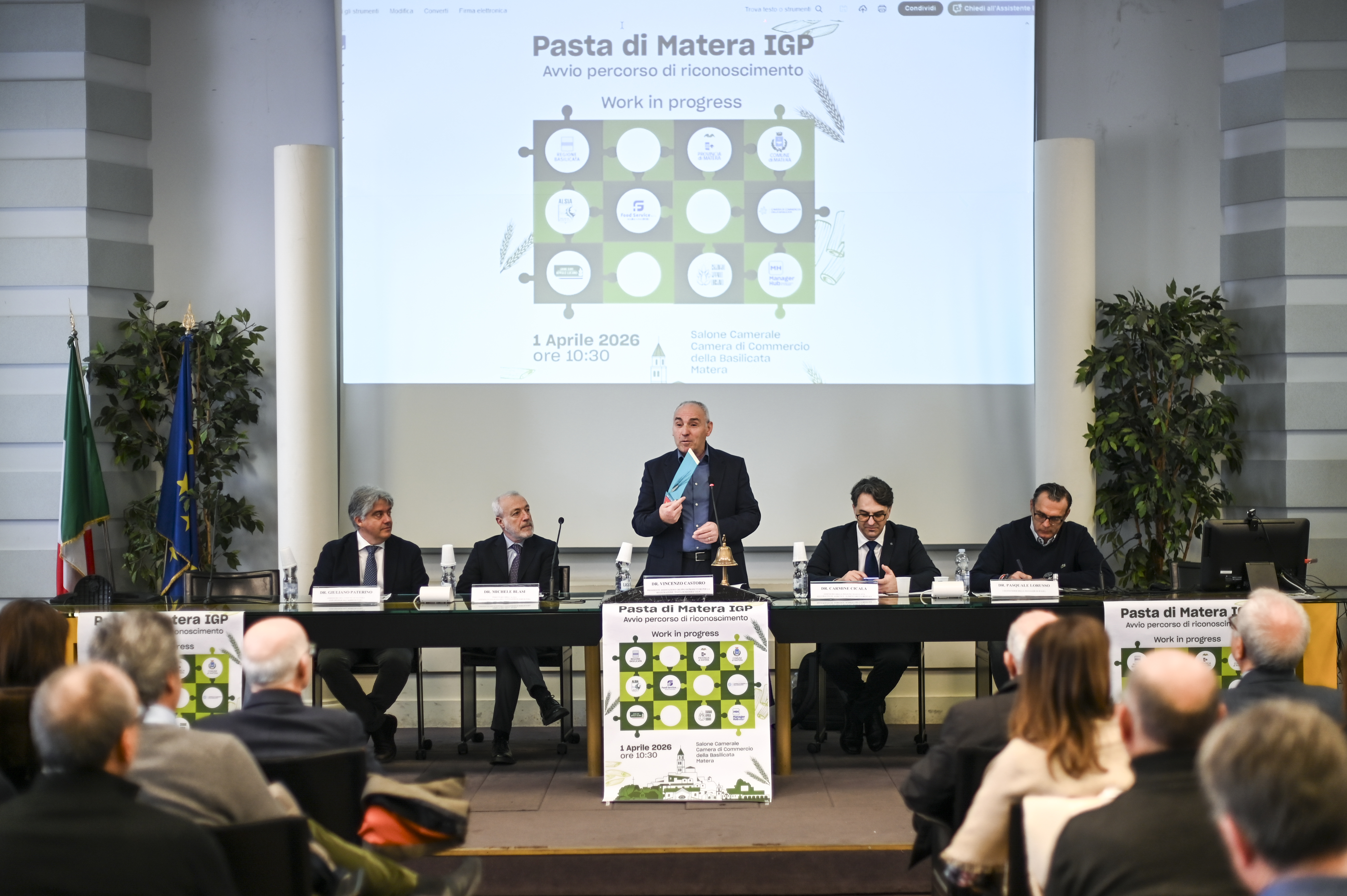 LA PASTA DI MATERA VUOLE DIVENTARE IGP. CICALA: 